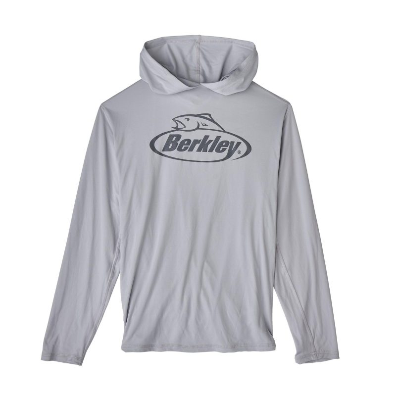 Berkley LogoPerformanceHoodSunShirt PearlGrey alt1