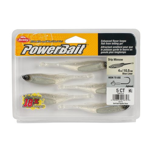 Berkley PowerBaitDripMinnow BlueLiner 4in PKG