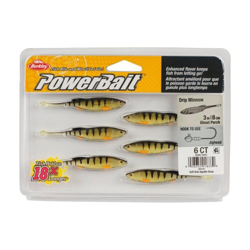 Berkley PowerBaitDripMinnow GhostPerch 3in PKG