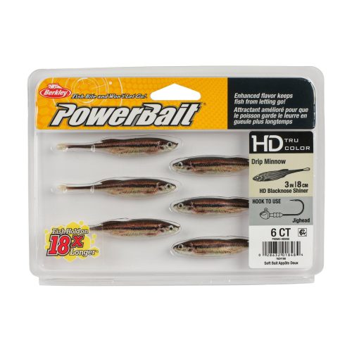 Berkley PowerBaitDripMinnow HDBlacknoseShiner 3in PKG