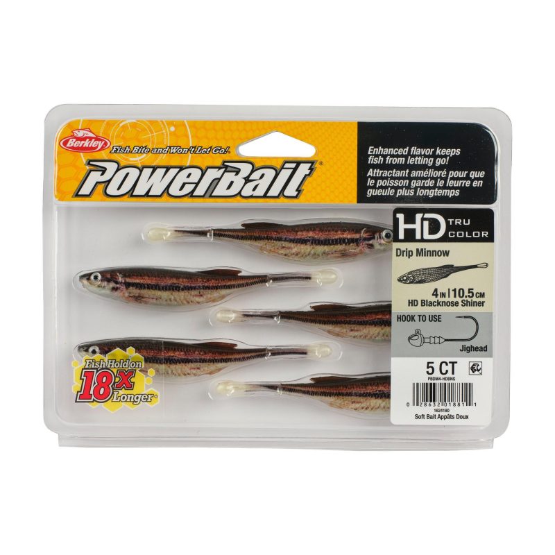 Berkley PowerBaitDripMinnow HDBlacknoseShiner 4in PKG