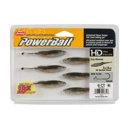 Berkley PowerBaitDripMinnow HDSpottailShiner 3in PKG