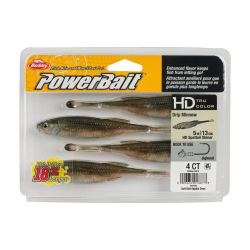 Berkley PowerBaitDripMinnow HDSpottailShiner 5in PKG