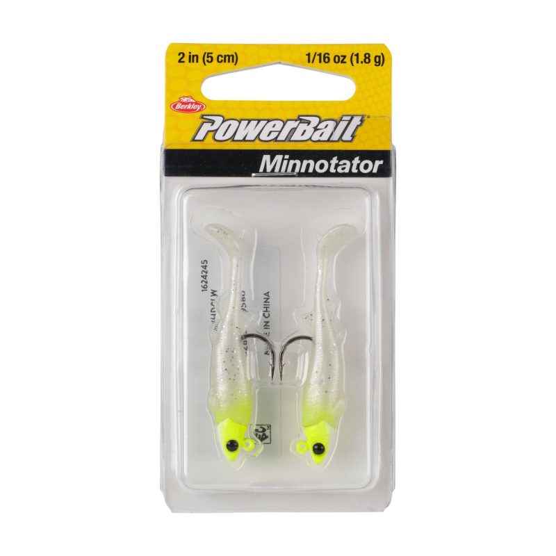 Berkley PowerBaitMinnotator LemonHeadGlow 2in PKG