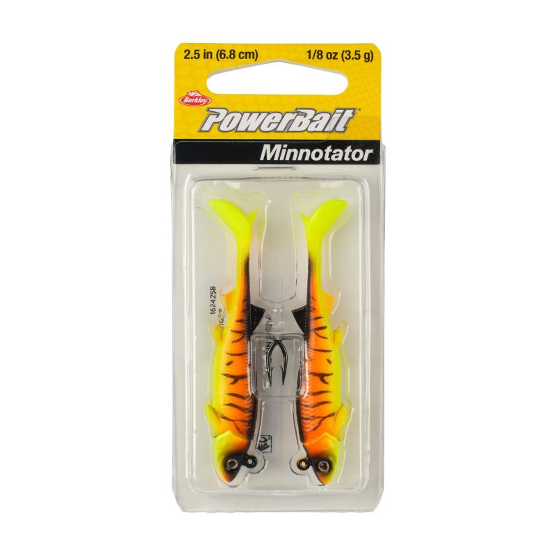 Berkley PowerBaitMinnotator OrangeTiger 2 5in PKG