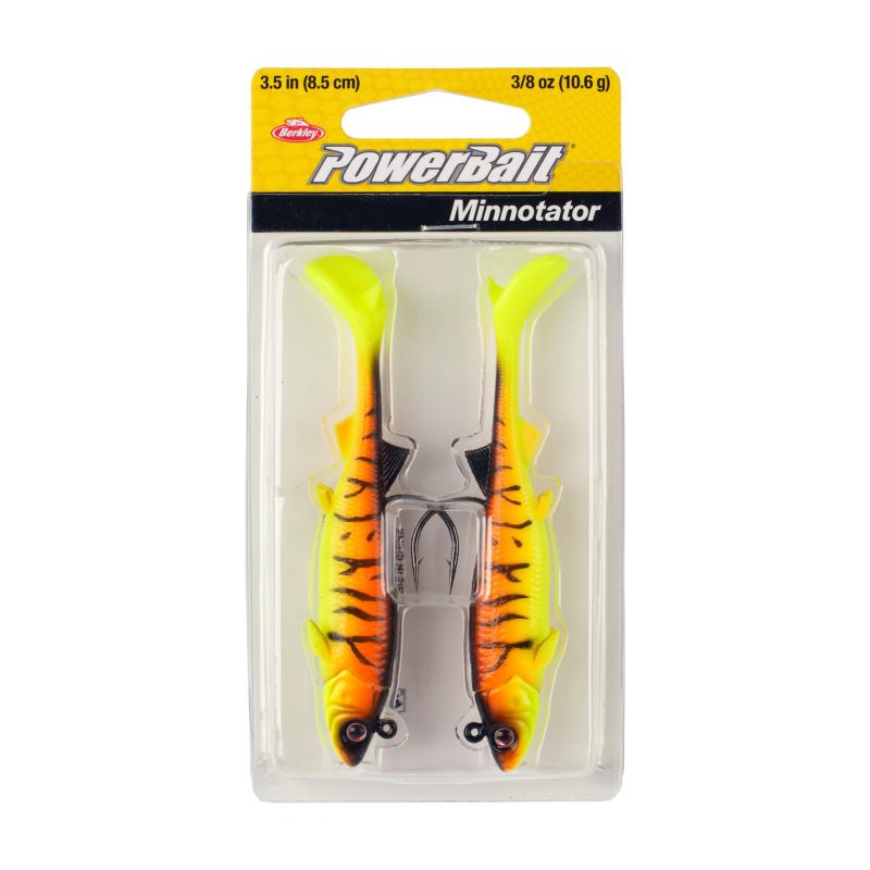 Berkley PowerBaitMinnotator OrangeTiger 3 5in PKG