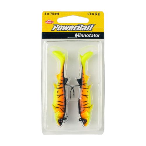 Berkley PowerBaitMinnotator OrangeTiger 3in PKG