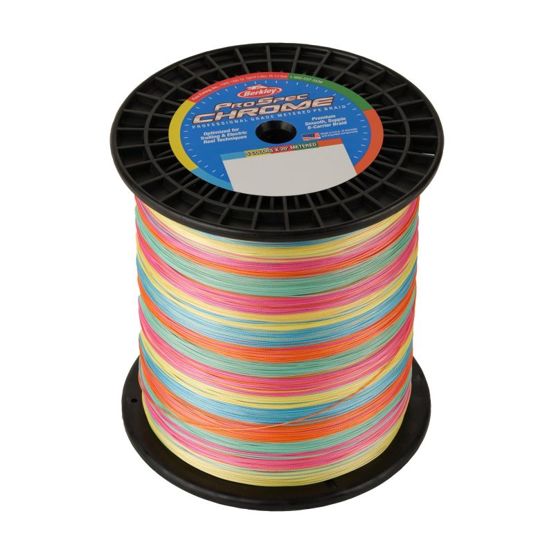 Berkley ProSpecChromeBraid BulkMediumSpool 5 ColorMetered alt1