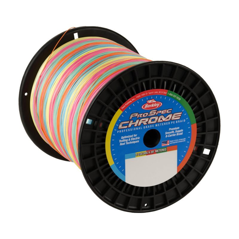 Berkley ProSpecChromeBraid BulkMediumSpool 5 ColorMetered alt5