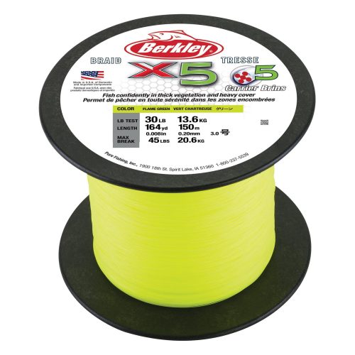 Berkley x5 Braid Flame Green Bulk 2019 alt1